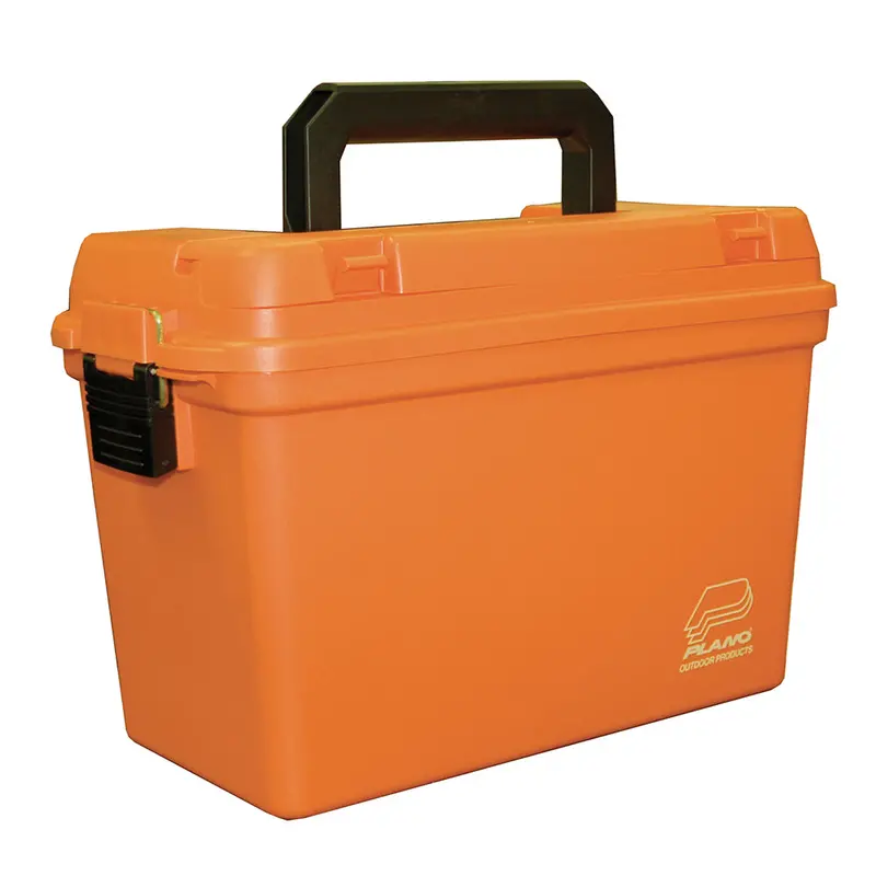 Plano Deep Emergency Dry Storage Box With Tray – Orange High-Visibility Case 1