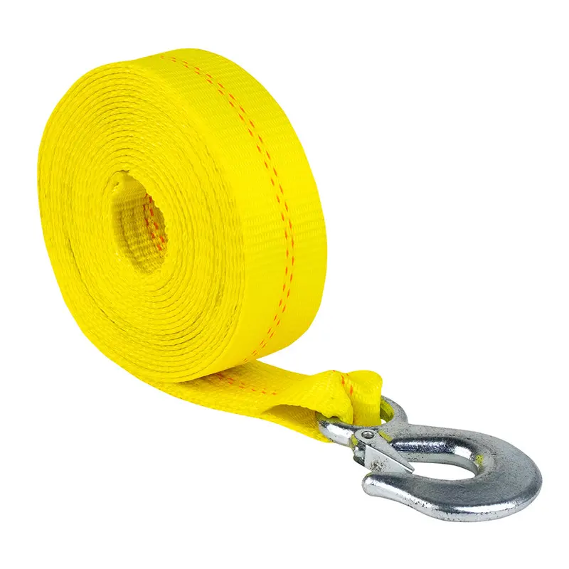 Powerwinch 21261 Tow Tight Winch Strap – 2-Inch X 20-Foot, High-Visibility Yellow Polyester Webbing 1
