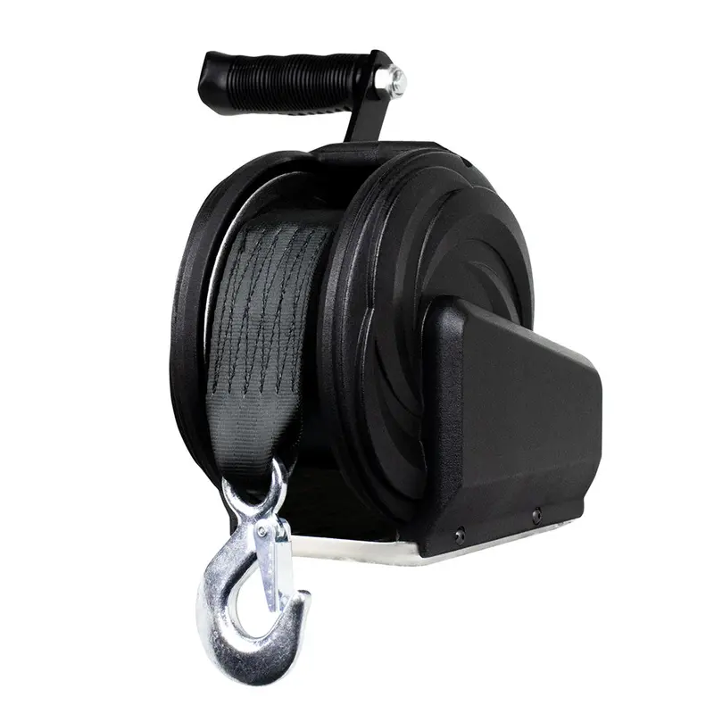 Powerwinch Select Series 600 Lb Manual Winch With 6-Inch Crank Arm – Carbon Black Finish [21400-W-0600-6-B-R] 1