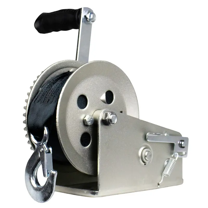 Powerwinch Utility Series 1,800 Lb Dual-Speed Winch With 8" Zinc-Coated Crank Arm - 21500-W-1800-8-Z-R 1
