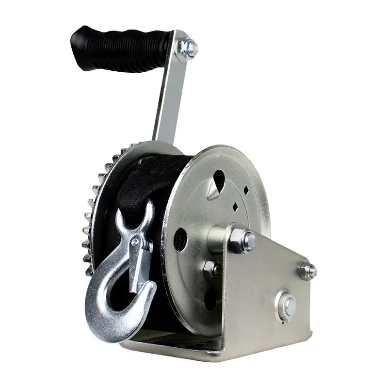 Powerwinch Utility Series 600 Lb Single-Speed Winch With 6" Zinc-Coated Crank Arm - 21500-W-0600-6-Z-R 1
