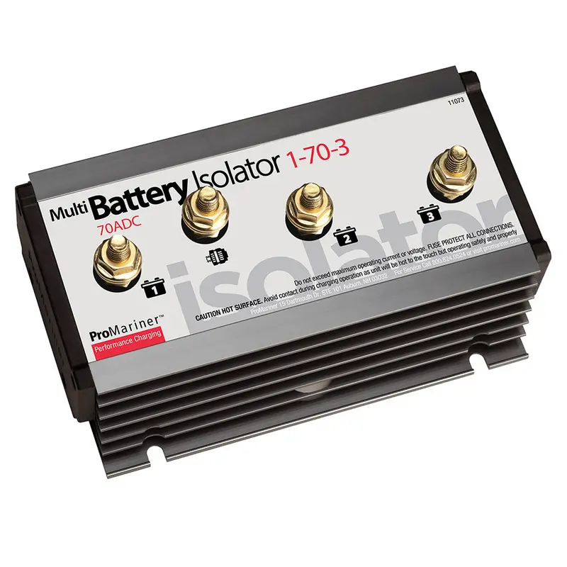 Promariner 70A Single-Alternator Battery Isolator For Three Batteries 1