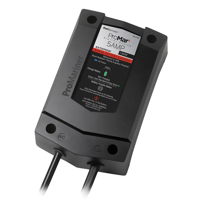 Promariner Promar1 Ds Digital 5A Single-Bank Marine Charger 1