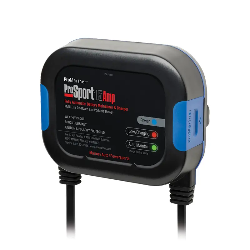 Promariner Prosport 1.5A Dual-Bank Battery Maintainer – 120V Ac Input, Smart Charging (Sku 44001) 1