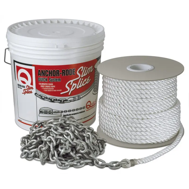 Quick Anchor Rode – 20Ft 7Mm Chain + 100Ft 1/2" 3-Strand Nylon Rope [Fvc070312210Q00] 1