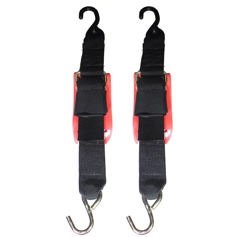 Quick-Release Trailer Strap With Vinyl Padding – 2" X 6' – Pair, Rod Saver Qrtd6Vp 1