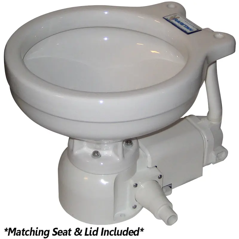 Raritan 160Mi012 Sea Era Electric Toilet – Marine Size, Integrated Pump, 90° Discharge, 12V Dc 1