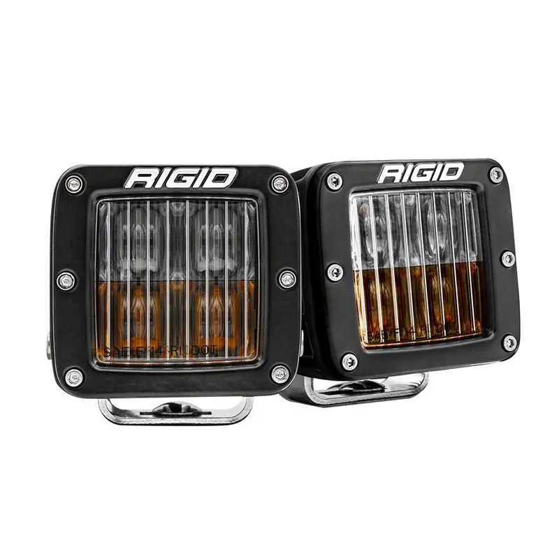 Rigid D-Series Yellow/White Sae Fog Lights – Dual-Unit Set [50482] 1