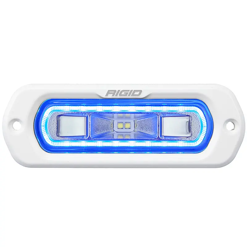 Rigid Sr-L Marine Spreader Light – White Flush-Mount With Blue Halo Accent [51201] 1