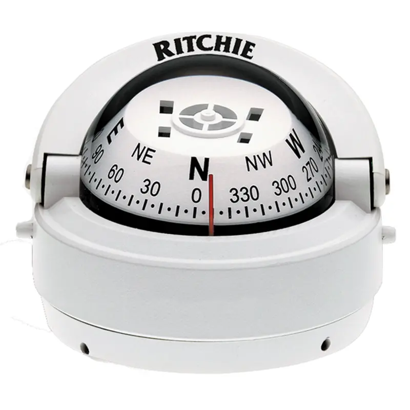 Ritchie S-53W Explorer Surface-Mount Compass – White Dial, Enhanced Readability (S-53W) 1