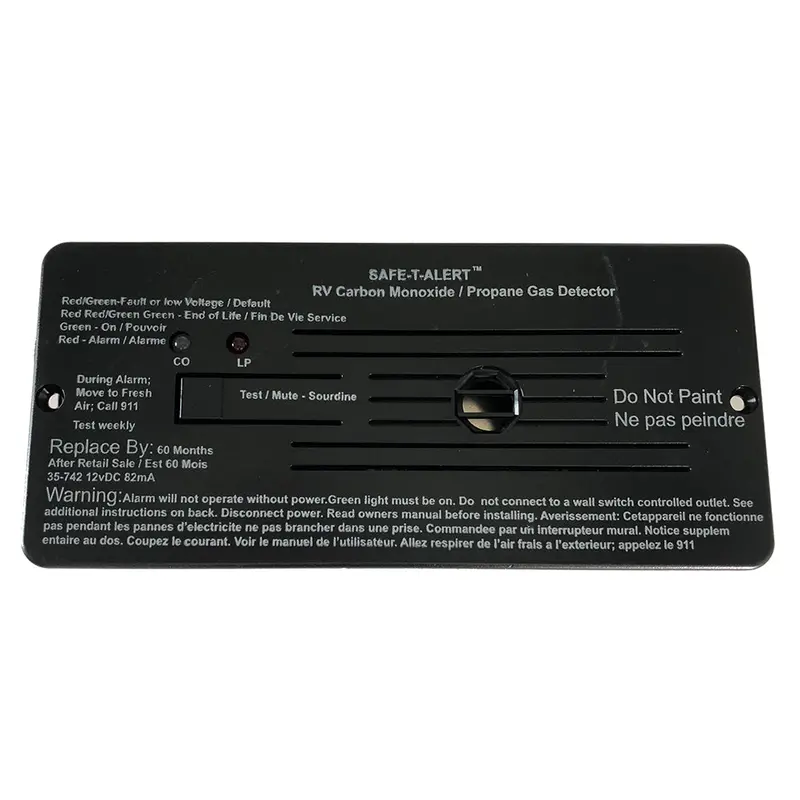 Safe-T-Alert 35-Series Flush-Mount Co & Propane Alarm – Black Housing – Model 35-742-Bl 1