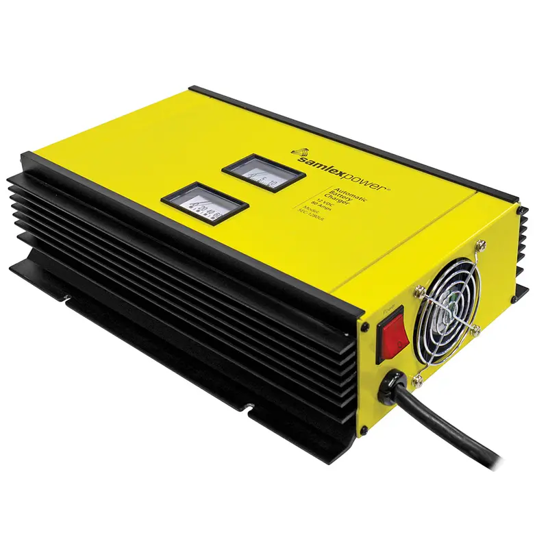 Samlex Sec-1280Ul 12V 80A 2-Bank Intelligent Battery Charger With Temperature Sensor & Lug Terminals 1