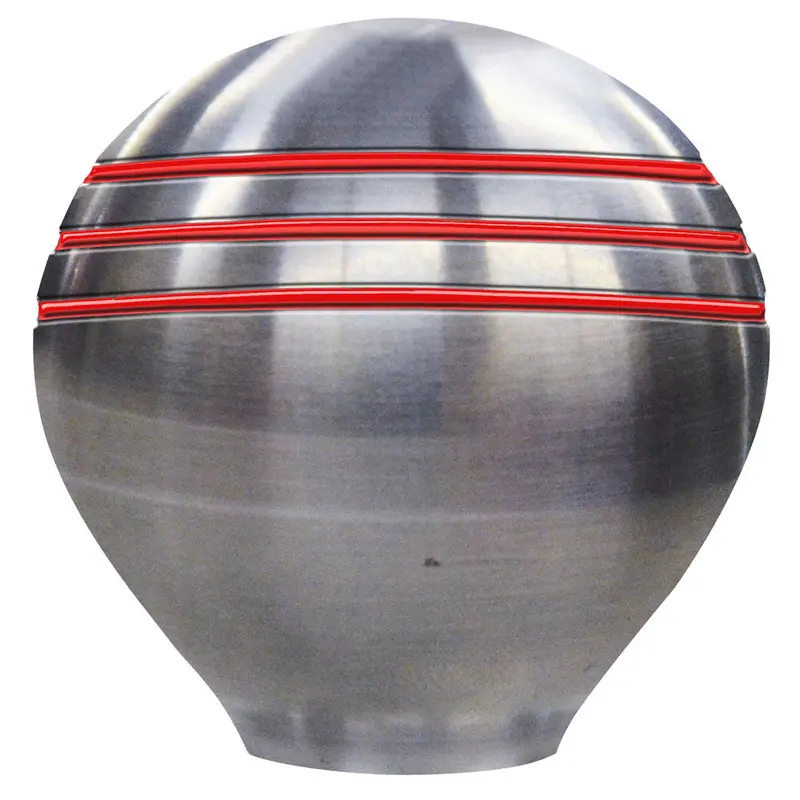 Schmitt Marine 1-1/2" Throttle Knob With Red Grooved Finish [50020] 1