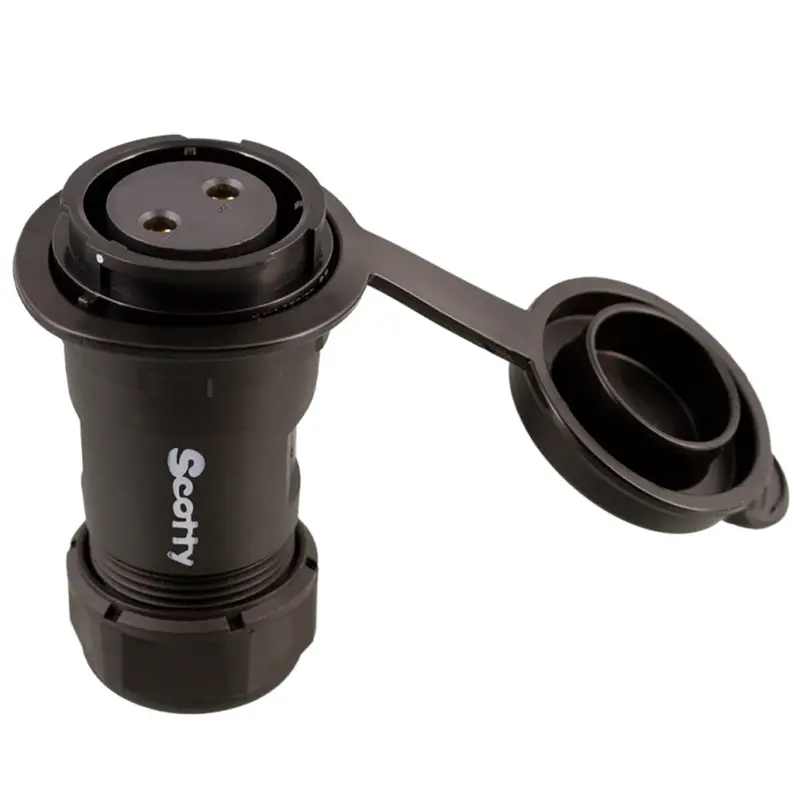 Scotty 2122 Marine-Grade 12V Socket – Saltwater-Resistant Housing [2122] 1