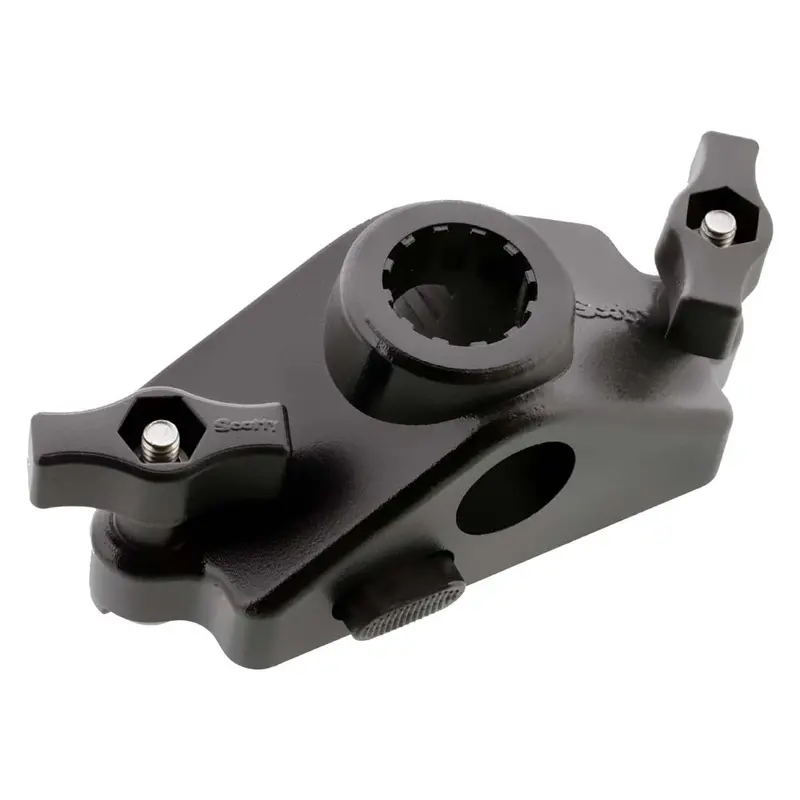Scotty Locking Gunnel Track Mount – Black Adjustable Rail System [0343-Bk] 1