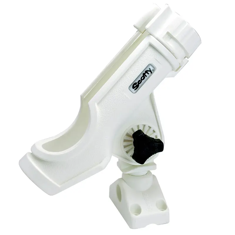 Scotty Powerlock Rod Holder – White, Includes 241 Side/Deck Mount [230-Wh] 1