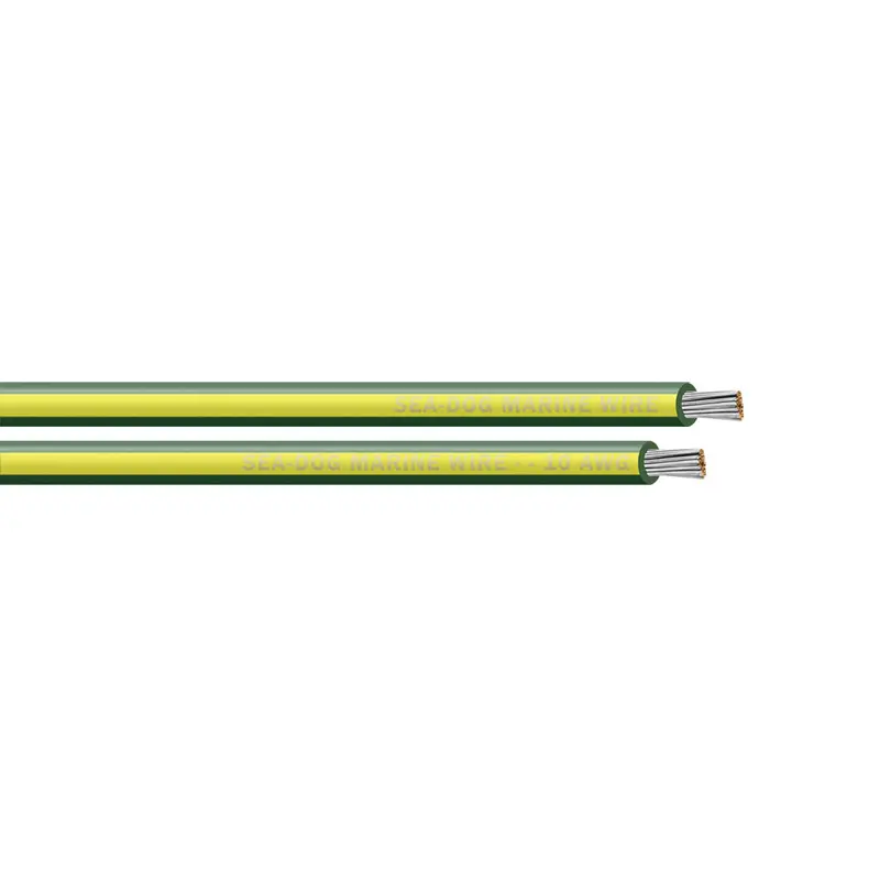 Sea-Dog 10 Awg Green/Yellow Striped Primary Wire – 25-Foot Spool (Model 8010140) 1