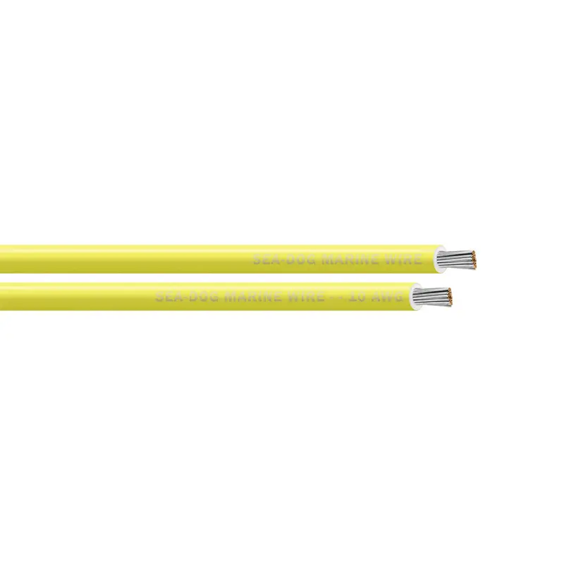 Sea-Dog 10 Awg Yellow Marine Primary Wire – 25-Foot Spool [8010030] 1