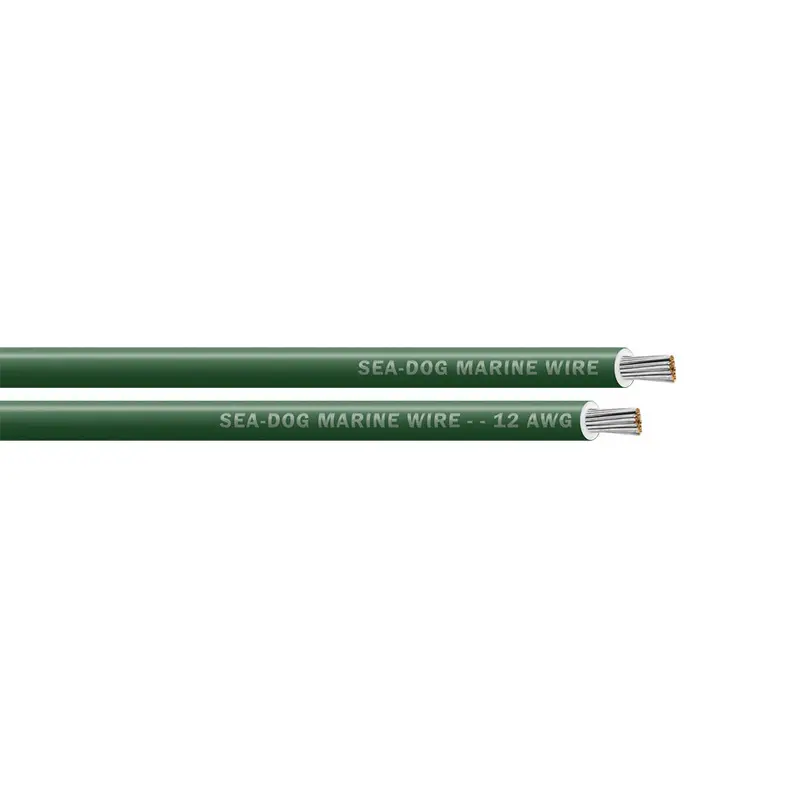 Sea-Dog 12 Awg Green Marine Primary Wire – 25-Foot Spool [8012040] 1
