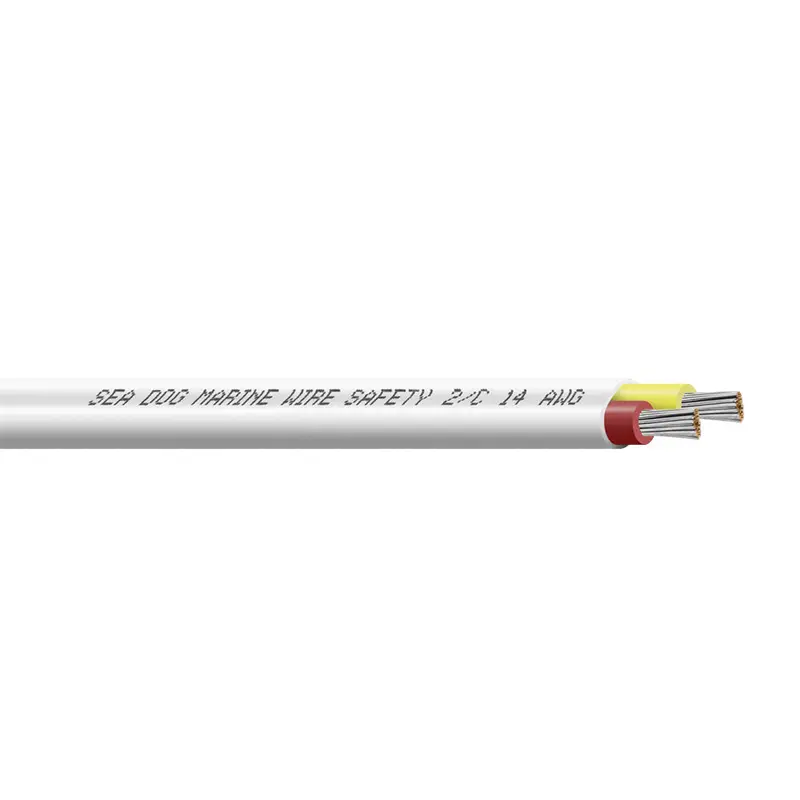 Sea-Dog 14/2 Awg Flat Duplex Safety Wire — Red/Yellow, 500 Ft Spool [8014227] 1