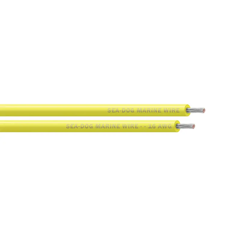 Sea-Dog 16 Awg Yellow Marine Primary Wire – 500-Foot Spool [8016037] 1