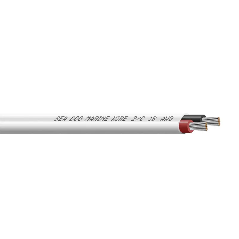 Sea-Dog 18/2 Awg Flat Duplex Marine Wire – Red/Black, 250-Foot Roll [8018204] 1