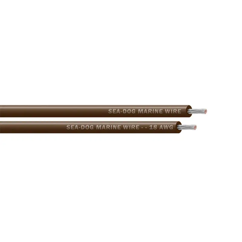 Sea-Dog 18 Awg Brown Marine Primary Wire – 100-Foot Spool [8018072] 1