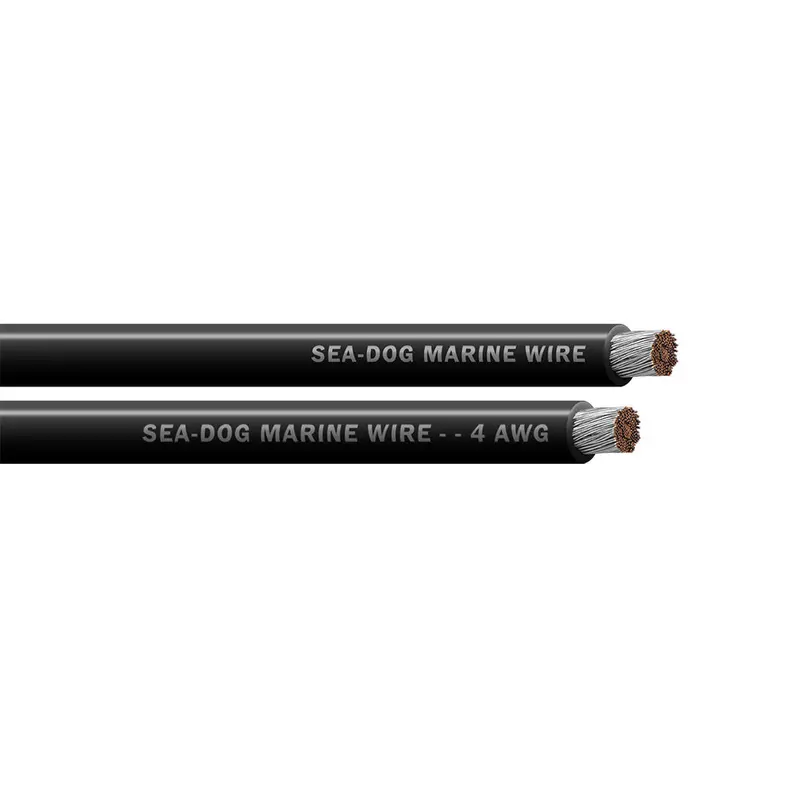 Sea-Dog 4 Awg Black Marine Battery Cable – 100-Foot Spool [8004012] 1