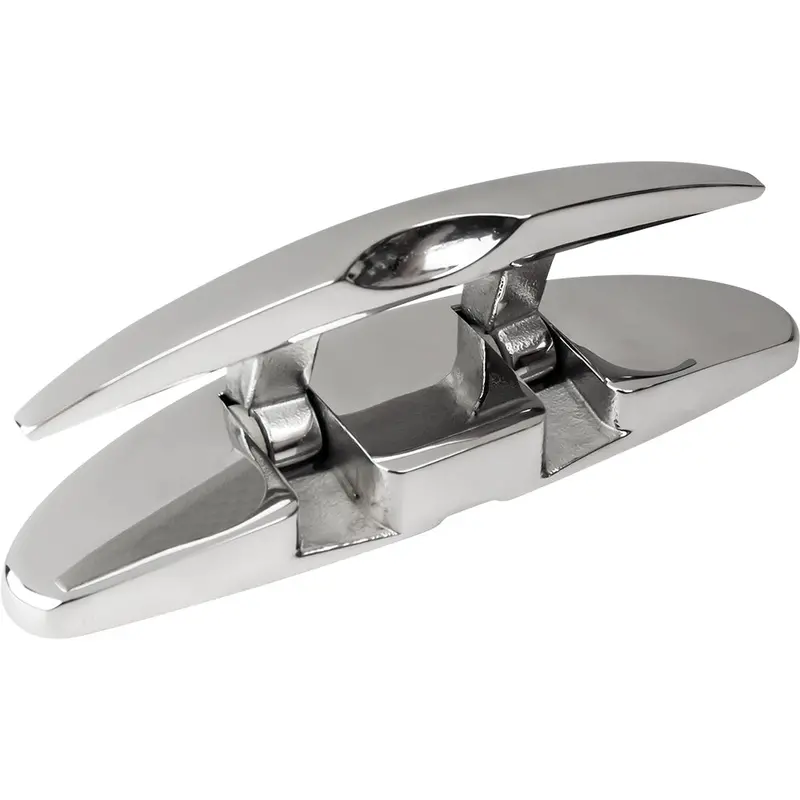 Sea-Dog 5-Inch Low-Profile Stainless Steel Oval Cleat – Hidden Hex Mounting [041115-1] 1