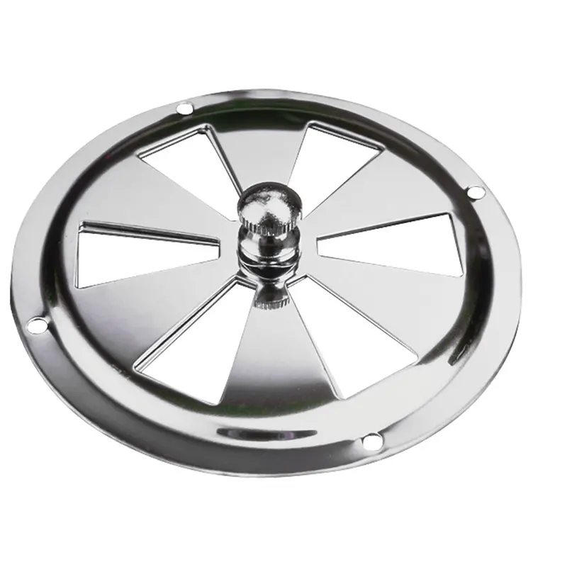 Sea-Dog 5-Inch Stainless Steel Butterfly Vent With Center Knob – Marine Louvered Airflow [331450-1] 1