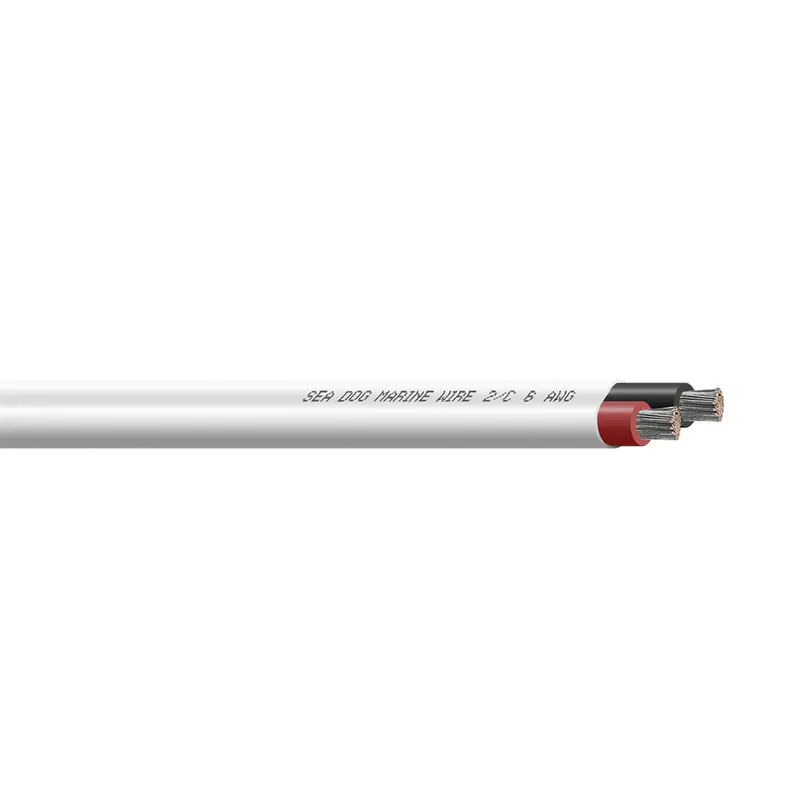 Sea-Dog 6/2 Awg Flat Duplex Marine Wire – Red/Black, 50-Foot Spool [8006201] 1