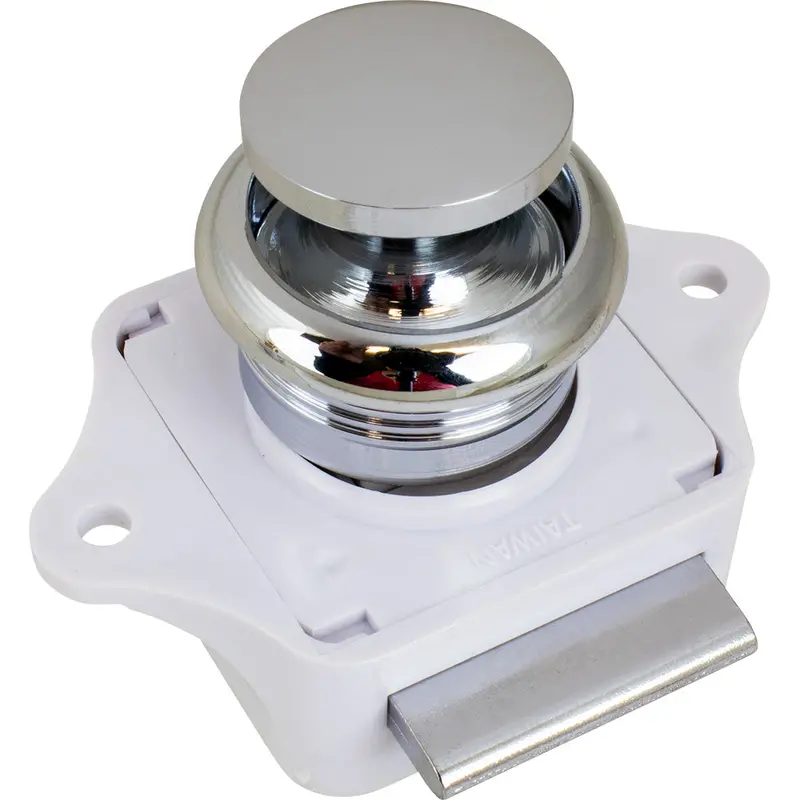 Sea-Dog Chrome-Plated Brass Push-Button Rim Latch 1