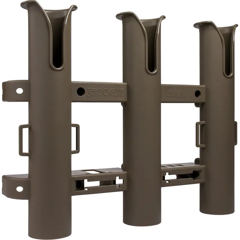Sea-Dog Triple Threat Three-Rod Holder – Flat Dark Earth Finish (325034-1) 1