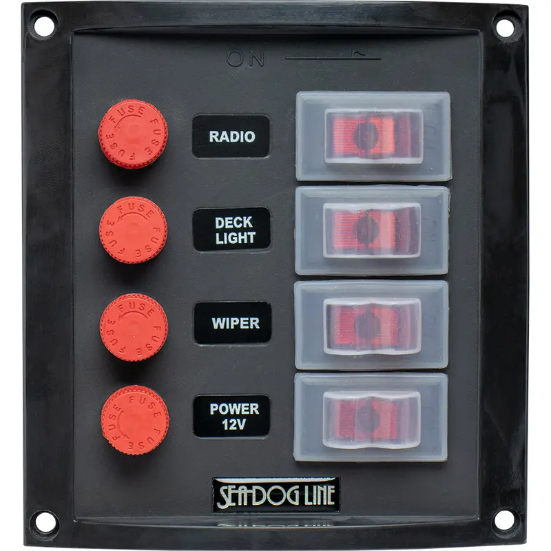 Sea-Dog Vertical Splash-Resistant 4-Circuit Switch Panel [424016-1] 1