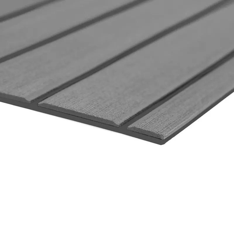 Seadek 40" X 80" Teak-Inspired Marine Flooring – 6Mm Brushed Finish, Storm Grey & Dark Grey – 1016Mm X 2032Mm [32279-81029] 1