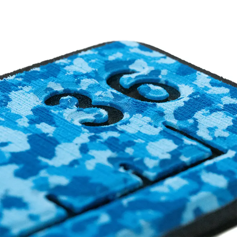 Seadek Routed Ruler Deck Strip – 36" Length, 6Mm Thick, Brushed Texture, Aqua Camo & Black [53583-80336] 1