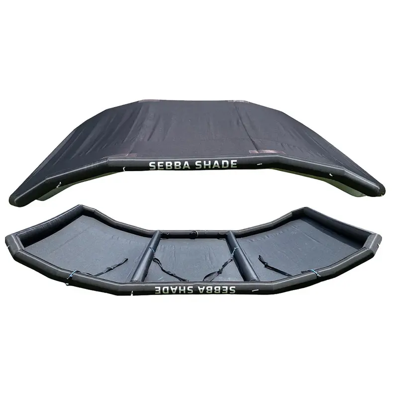 Sebba 8' X 12' Heavy-Duty Black Sun Shade For Boats 26 Feet And Longer [Ss8X12Blk] 1