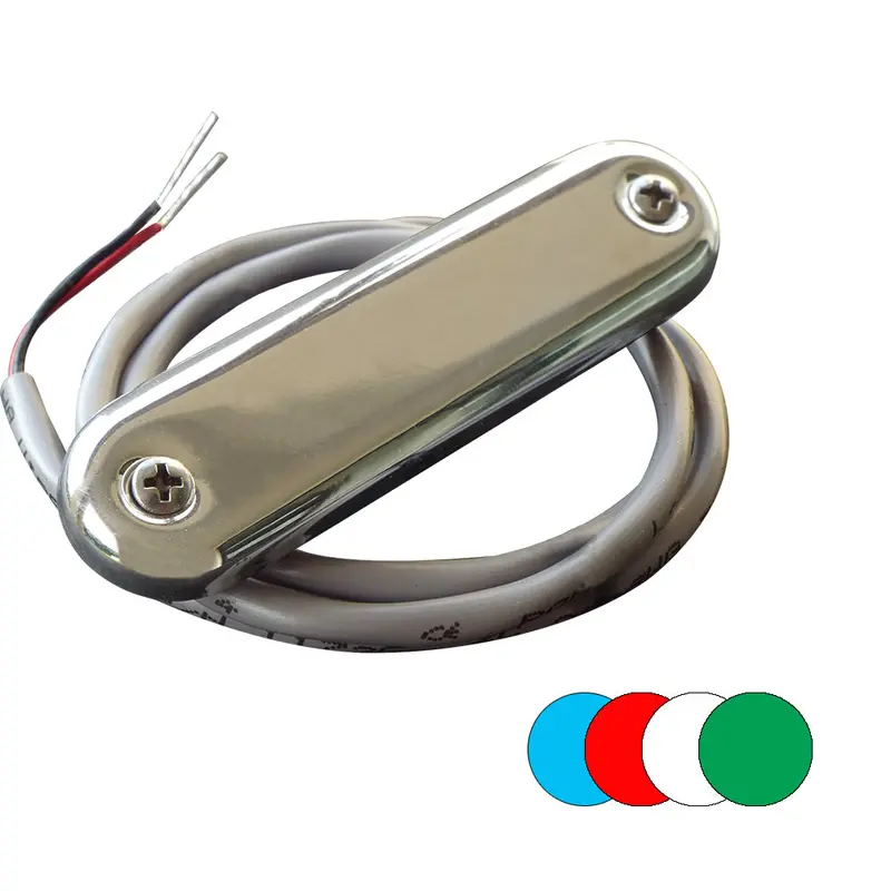 Shadow-Caster Rgb Multi-Color Courtesy Light With 316 Stainless Steel Housing – 4-Pack, Includes 2-Foot Lead Wires (Scm-Cl-Rgb-Ss-4Pack) 1