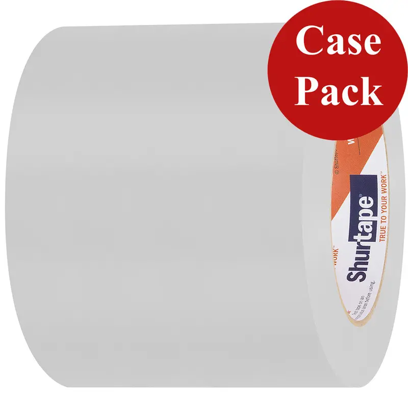 Shurtape 105749C Uv-Resistant Marine Hull Tape – 96Mm × 33M, White Straight Edge (Case Of 12) 1