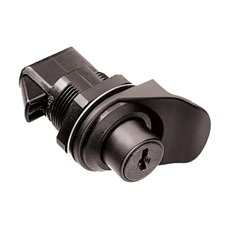 Southco 93-303 Key-Operated Flush/Knob Latch – Black Plastic Construction 1