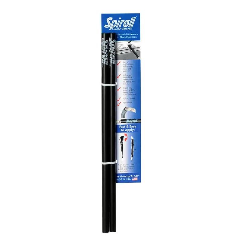 Spiroll Black Chafe Guard For Lines Up To 5/8 Inch – Sold As A Pair (Spl-16-B-Cg) 1