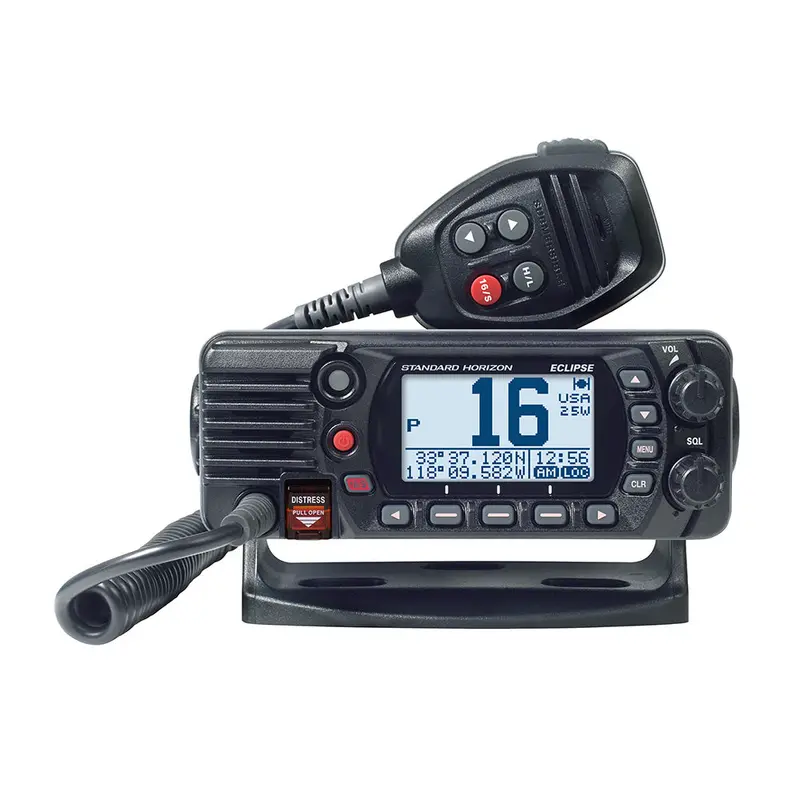 Standard Horizon Gx1410Gb Eclipse 25W Fixed-Mount Vhf/Gps Combo – Black [Gx1410Gb] 1
