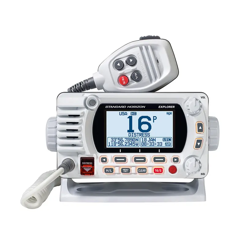 Standard Horizon Gx1850 Fixed-Mount Vhf Radio – Nmea 2000 Compatible, White Housing (Gx1850W) 1