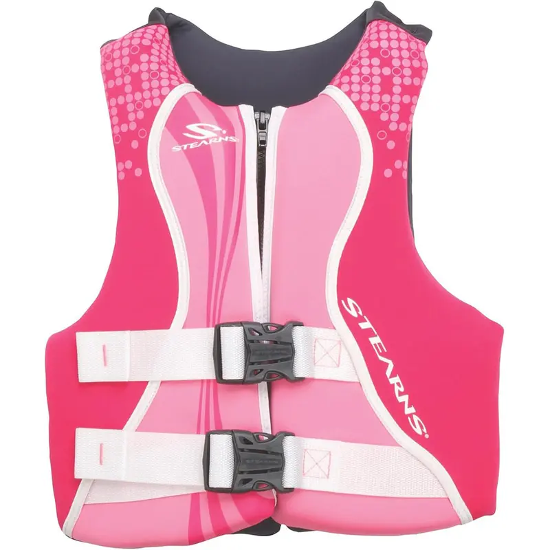 Stearns Youth Type Iii Hydroprene Life Vest – Pink/Hot Pink – 50–90 Lbs [2000036923] 1