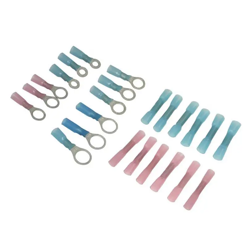 T-H Marine Heat-Shrink Terminal Connector Kit – 24-Piece Assortment (Be-El-51047-Dp) 1