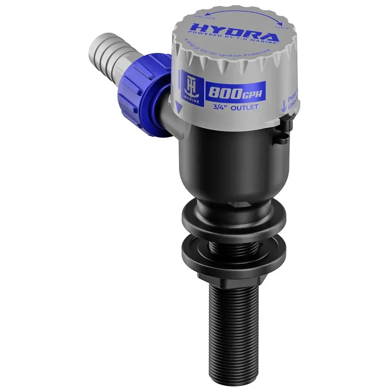 T-H Marine Hydra Long-Nozzle Livewell Pump – 800 Gph, 12V Dc 1