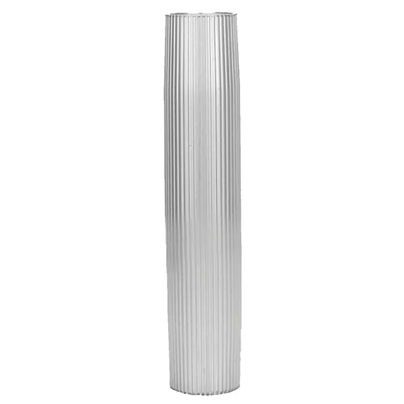 Taco Aluminum Ribbed Table Pedestal – 2-3/8" Od, 27.5" Length – Model Z60-7279Vel27.5-2 1