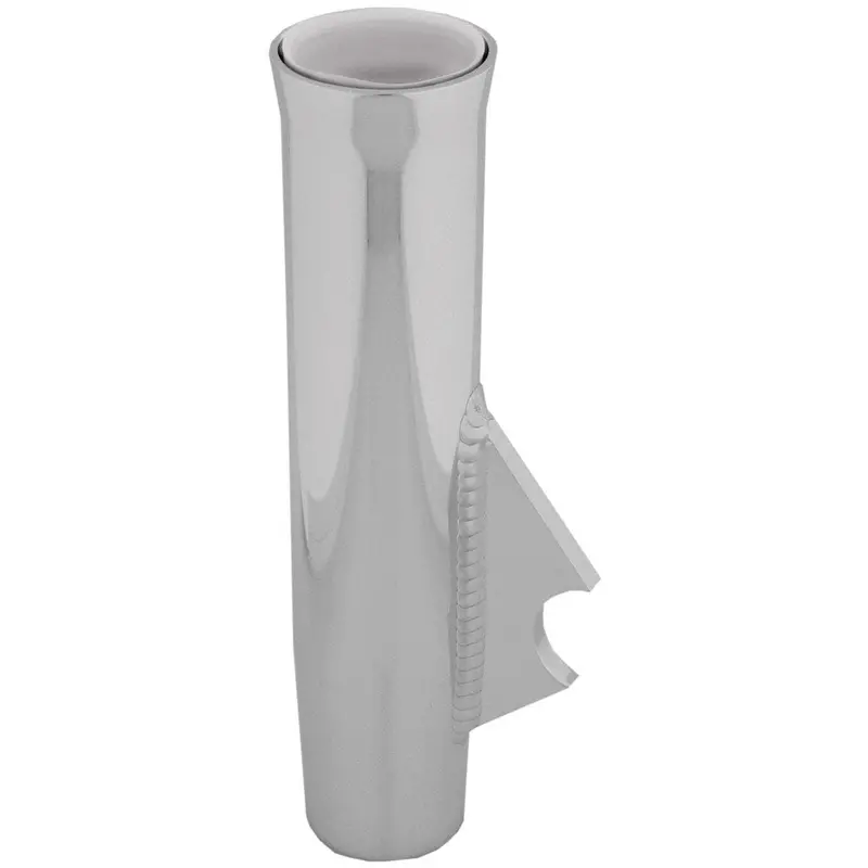 Taco Flared Weld-On Rod Holder – 9.75" Length, 1.75" Id, Polished Finish With White Liner 1
