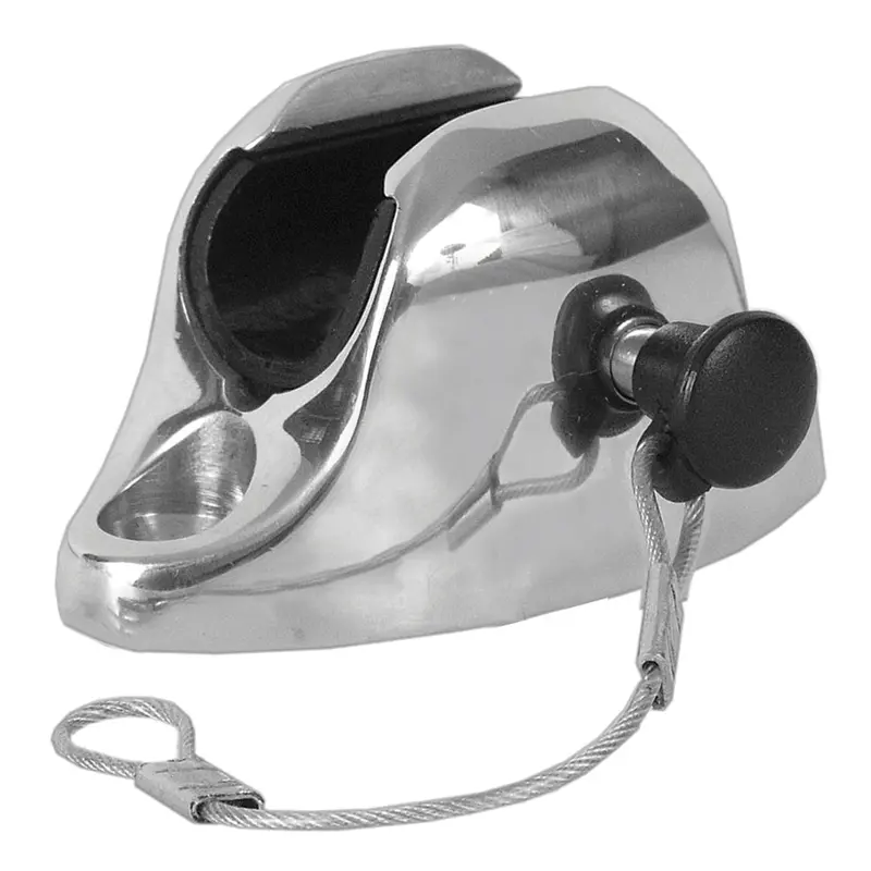Taco Flat Deck Hinge With Integrated Pin Lanyard – Adjustable For 7/8" To 1-1/4" Tube Diameters [F13-0301/244Bn-1] 1