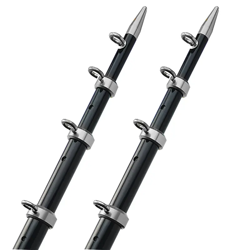 Taco Ot-0542Bka15-Hd Heavy-Duty 15-Foot Telescopic Outrigger Poles (1.5-Inch Diameter, Black/Silver) 1